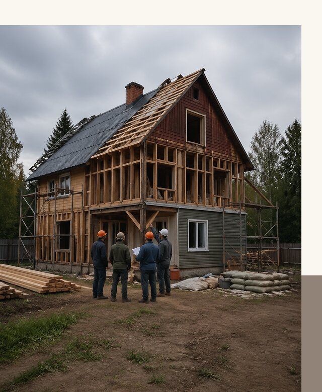 Реконструкция дачного дома в Минусинске под ключ с проектом