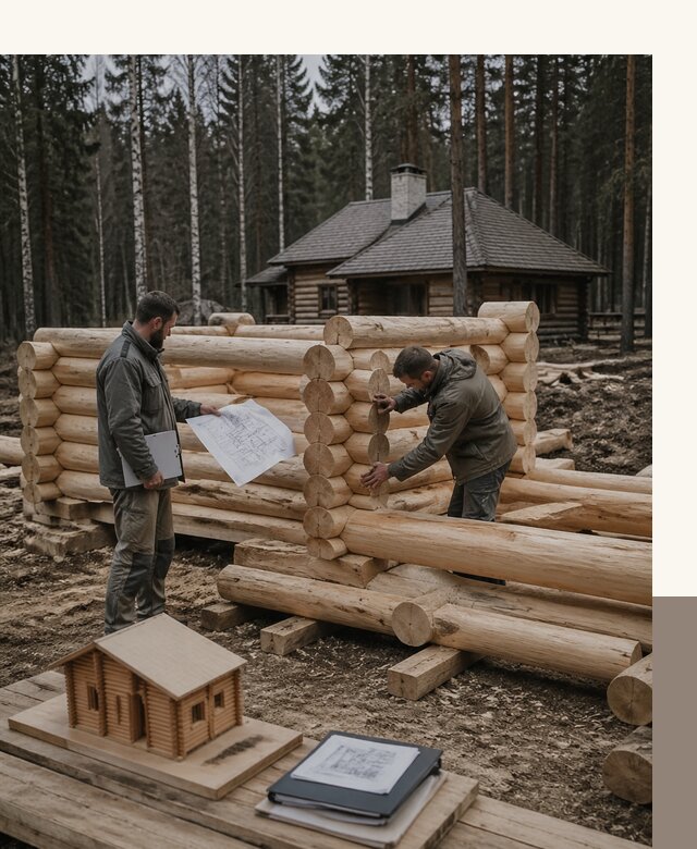 Проектирование и строительство домов из бревна в Минусинске